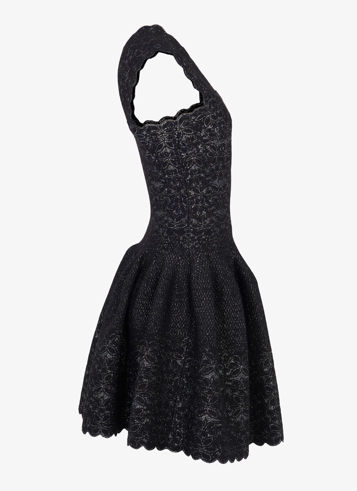 SLEEVELESS DRESS PATIO LUX BLACK/SILVER ALAÏA ブラック/シルバー  SLEEVELESS DRESS PATIO LUX BLACK/SILVER